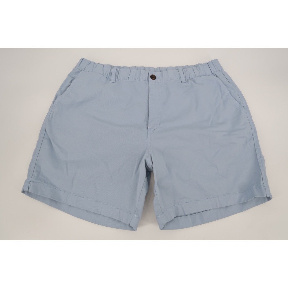 Bear Bottom Mens XXL Blue Stretch‎ Chino Shorts Elastic Waist 7" Inseam 2XL
